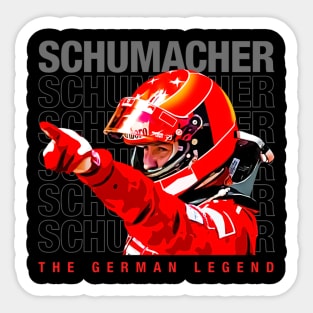 Michael Schumacher The German Legend Sticker